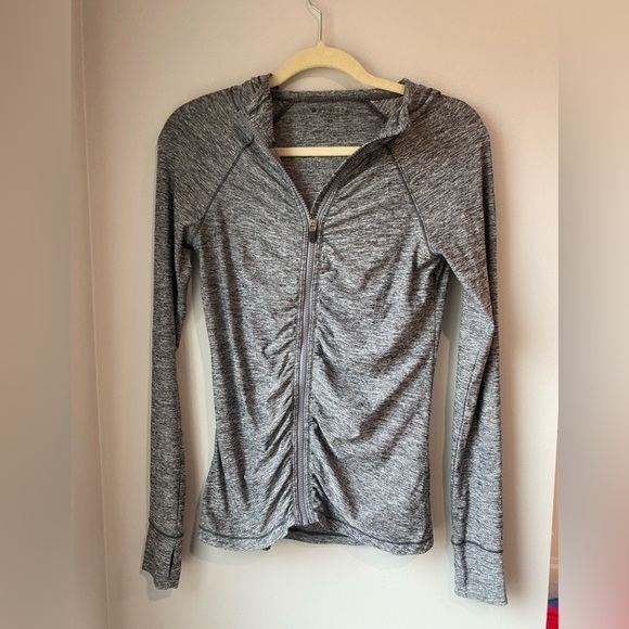 ATHLETA Pacifica Crosscurrent UPF Jacket, XS, Grey Heather, UPF 50 - Picture 5 of 9